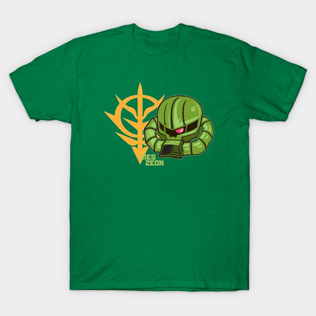 Cannon Fodder - Zaku T-Shirt by ArmoredFoe